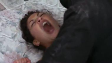 Brother forced his sister to fuck with his friends